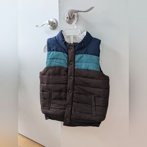 Tommy Bahama Fleece Lined Vest Stripes 5/6 Years Insulated Vest Puffer Vest New
